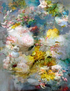 Songs For Dead Heroes n ° 8 - Photo de paysage abstrait bleu jaune composition florale
