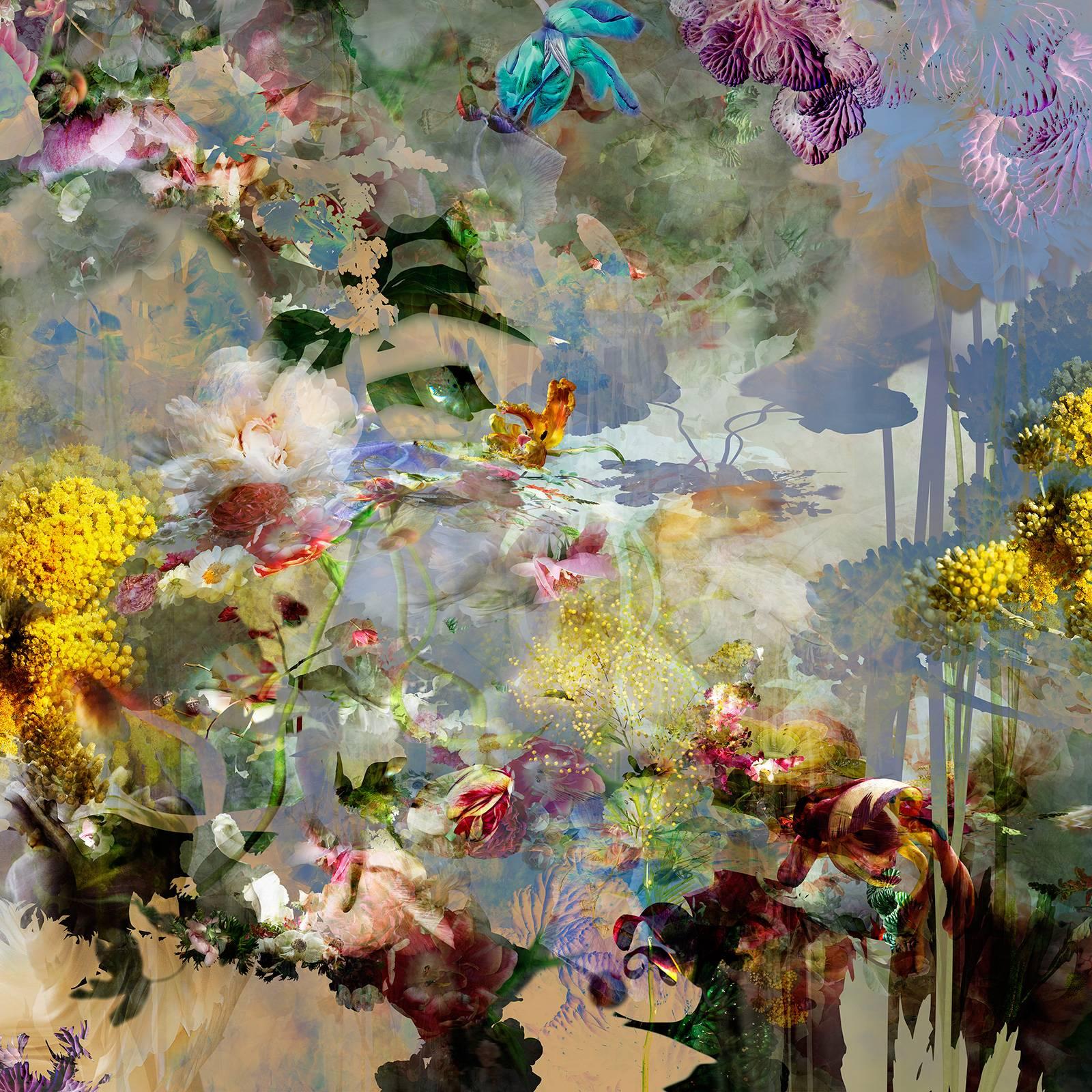Isabelle Menin Still-Life Photograph – Path #1 Mehrfarbige abstrakte Blumenfotokomposition 