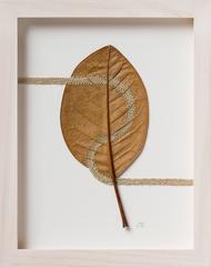 Path - embroidered leaf