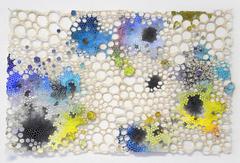 Enantiomer- Abstract Geometric Molecular Painting on Paper and Mixed Media 7