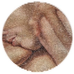 E 2- Figurative close up Painting on laser cut paper