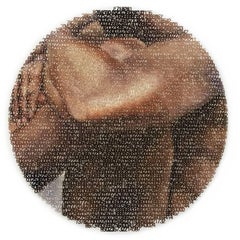 E 25 - Figurative watercolor painting on laser cut paper