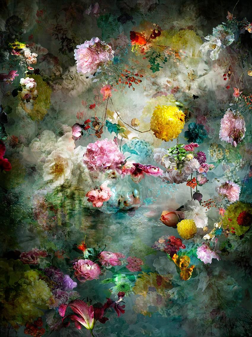Isabelle Menin Color Photograph - Song for Dead Heroes #11 colorful abstract floral landscape still life photo 