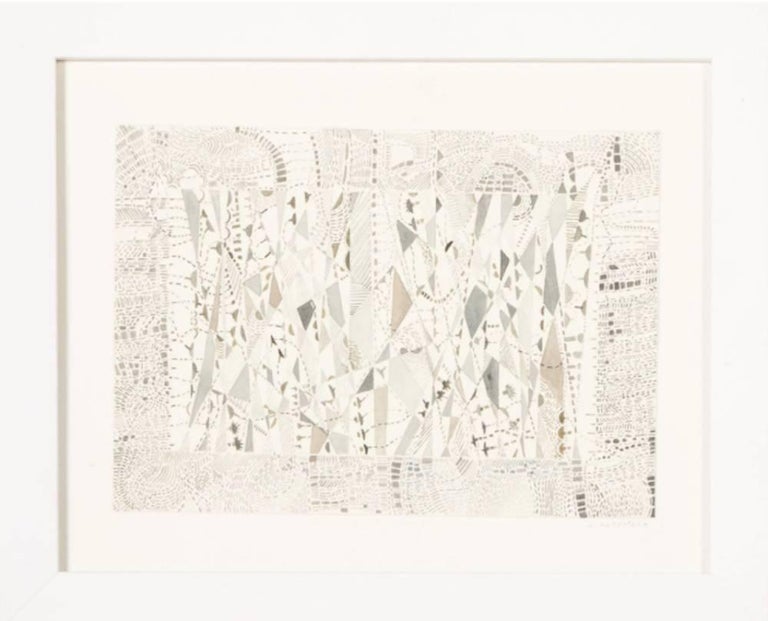 Abby Goldstein Untitled Pastel Earth Color Abstract Geometric