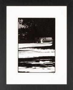 Paysage - Photographie abstraite à la gélatine argentique en noir et blanc 