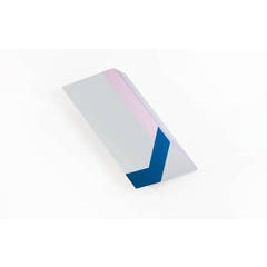Origami #43 - Grey Purple and Blue Geometric Sculptural Painting on Wood 2