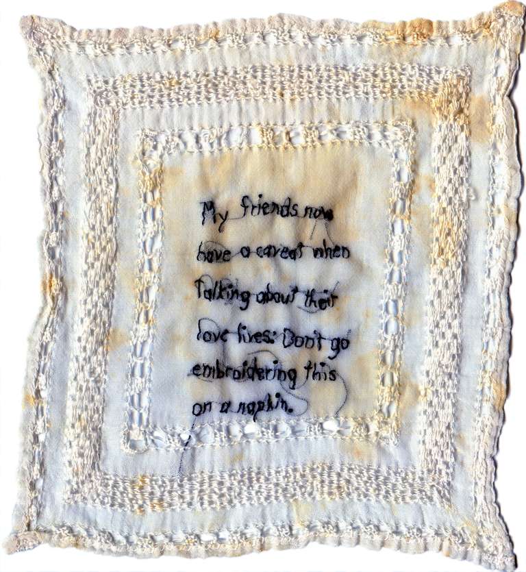 Napkin - Mixed Media Art by Iviva Olenick