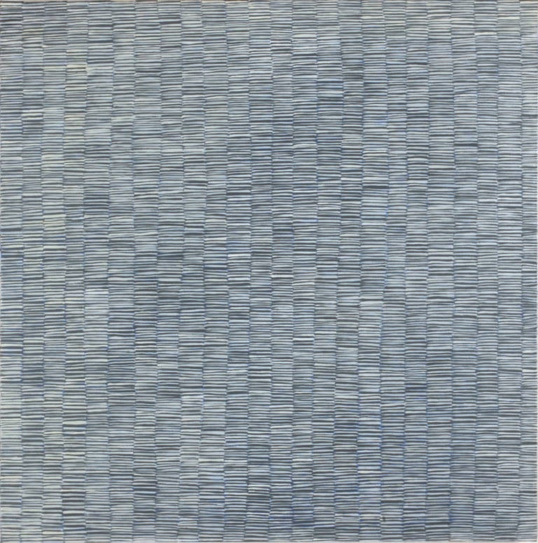 M-14 – zeitgenössisches, abstraktes, minimalistisches, helles Farbgemälde – Painting von Inger Johanne Grytting