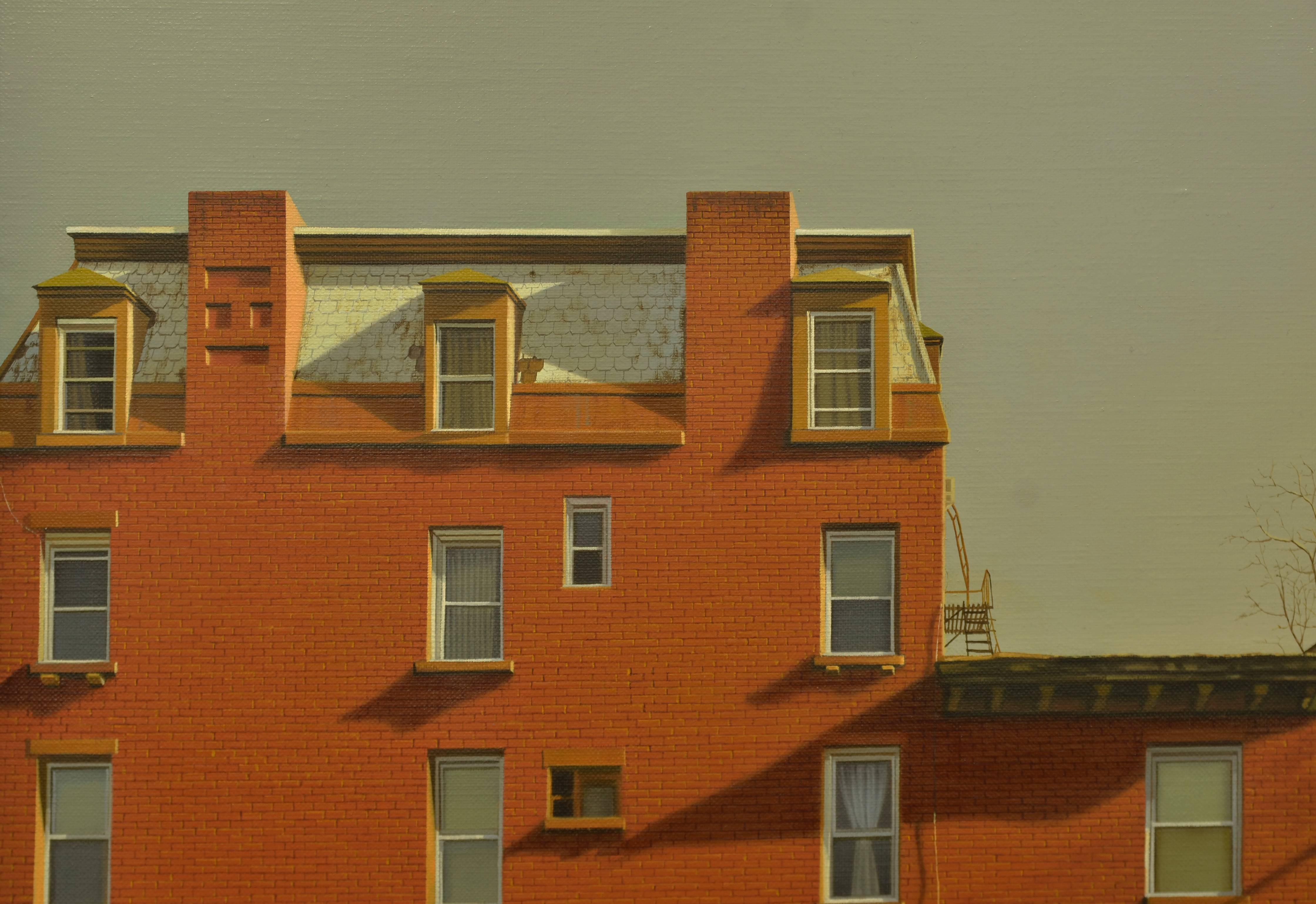 Holiday - Pittura a olio iperrealistica di un paesaggio urbano - Painting di Yongjae Kim