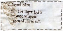Tiger Tooth - ricamo narrativo su tessuto