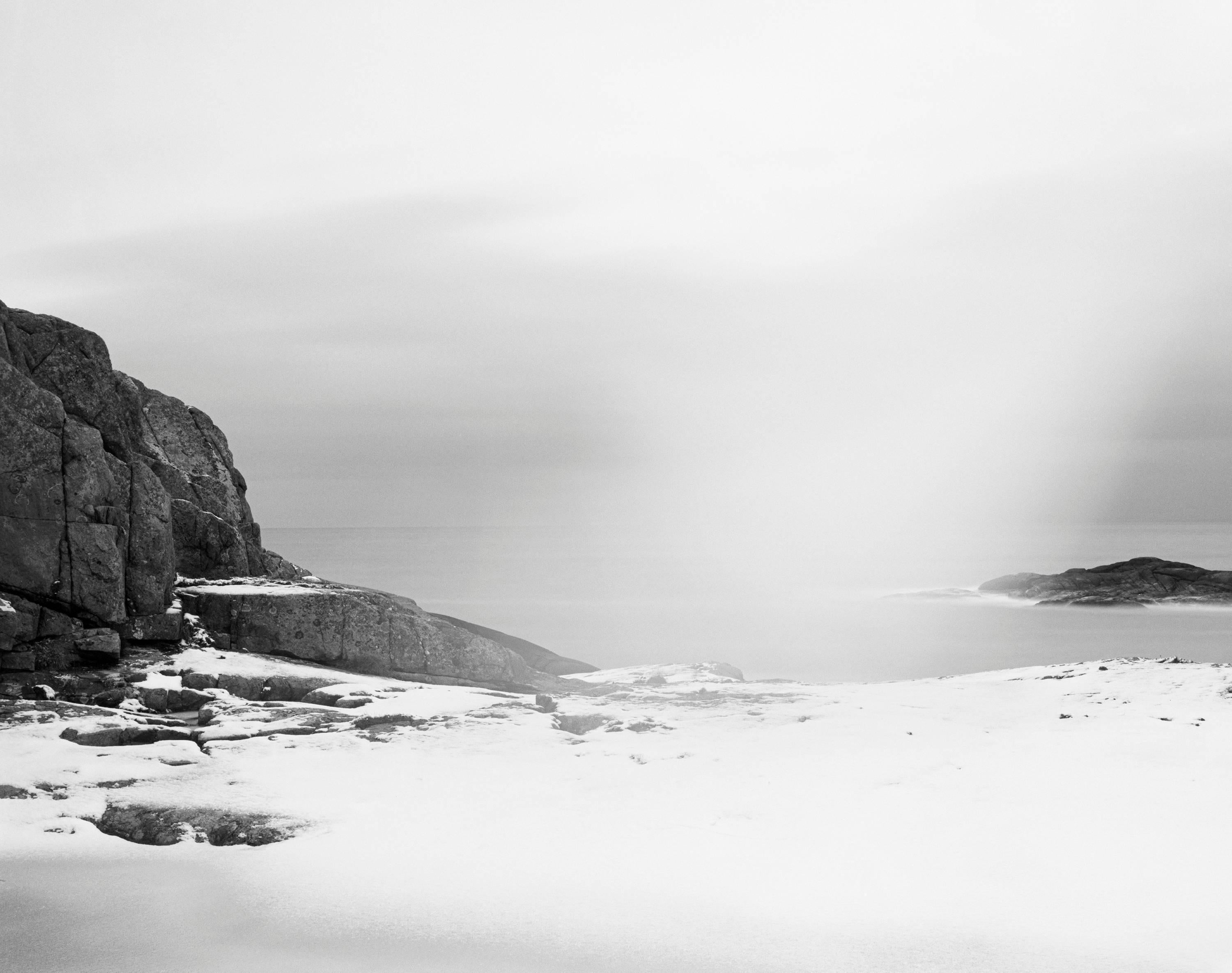 Ole Brodersen Landscape Photograph - String, Cloth, and Kite 03 - serene scandinavian black and white landscape photo