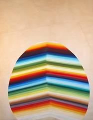 The Egg - Geometrical Colorful and Bright Painting on Paper