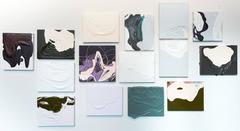 Meditation Study XXVI - abstract textural painting on wood panel