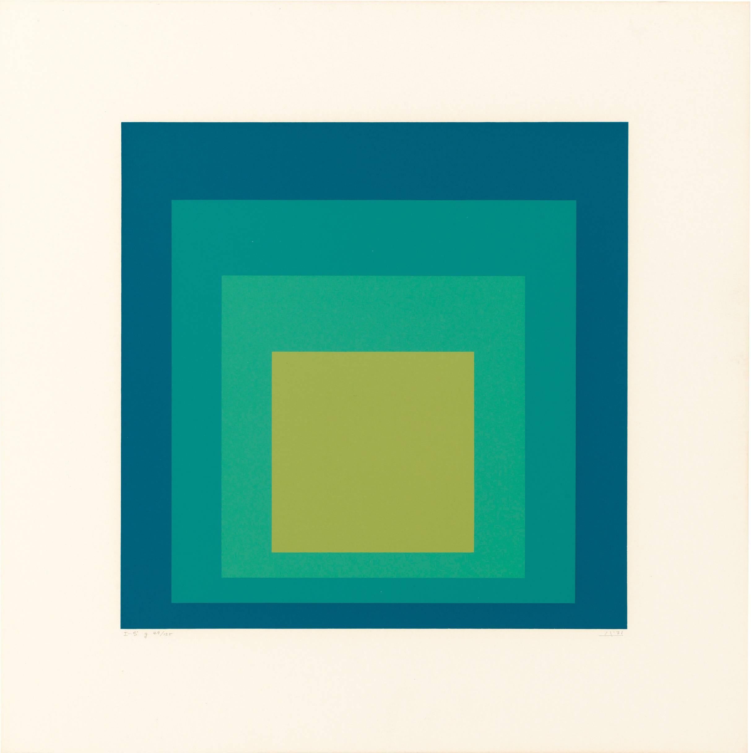Josef Albers Abstract Print - I-S g