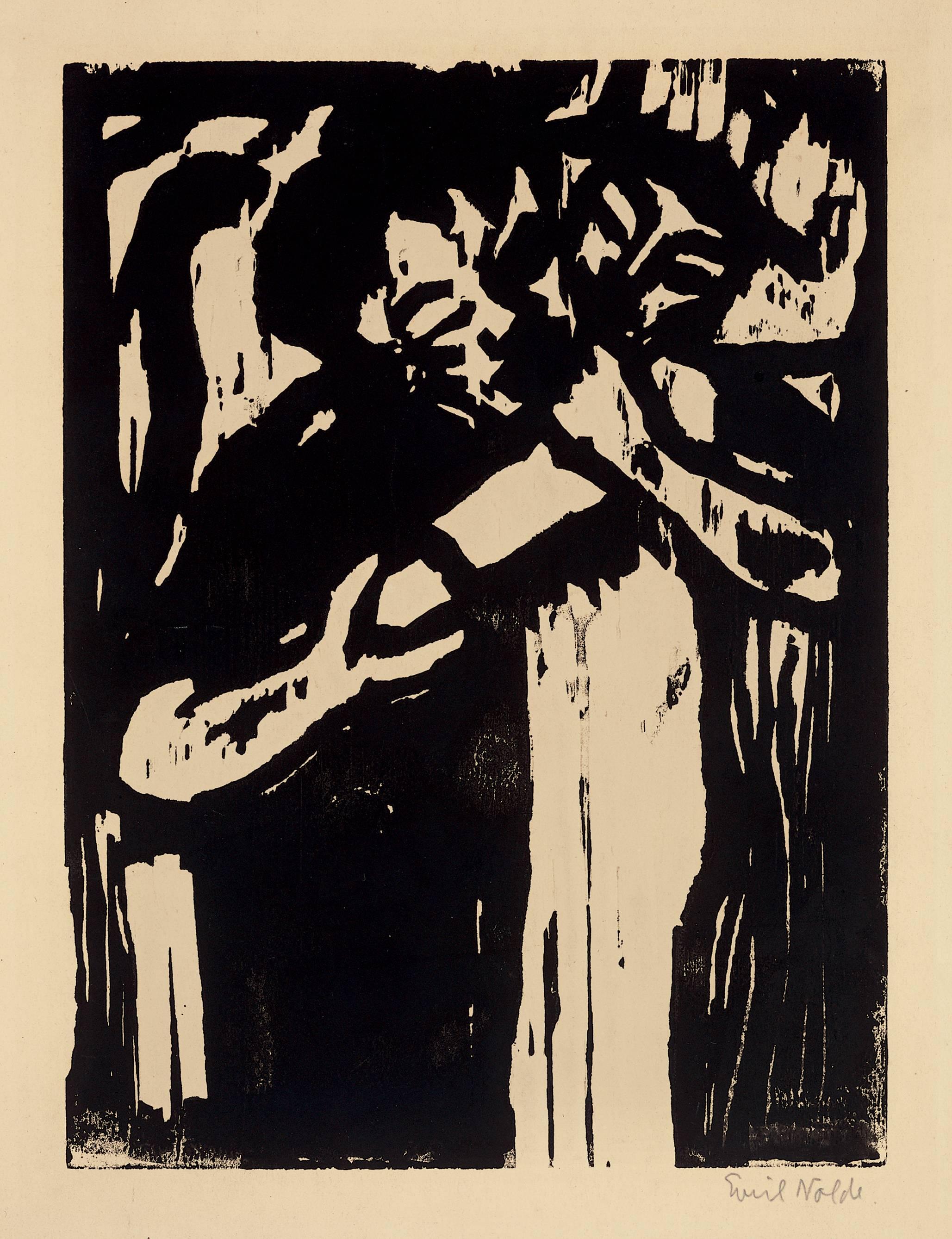 Junges Paar - Print by Emil Nolde