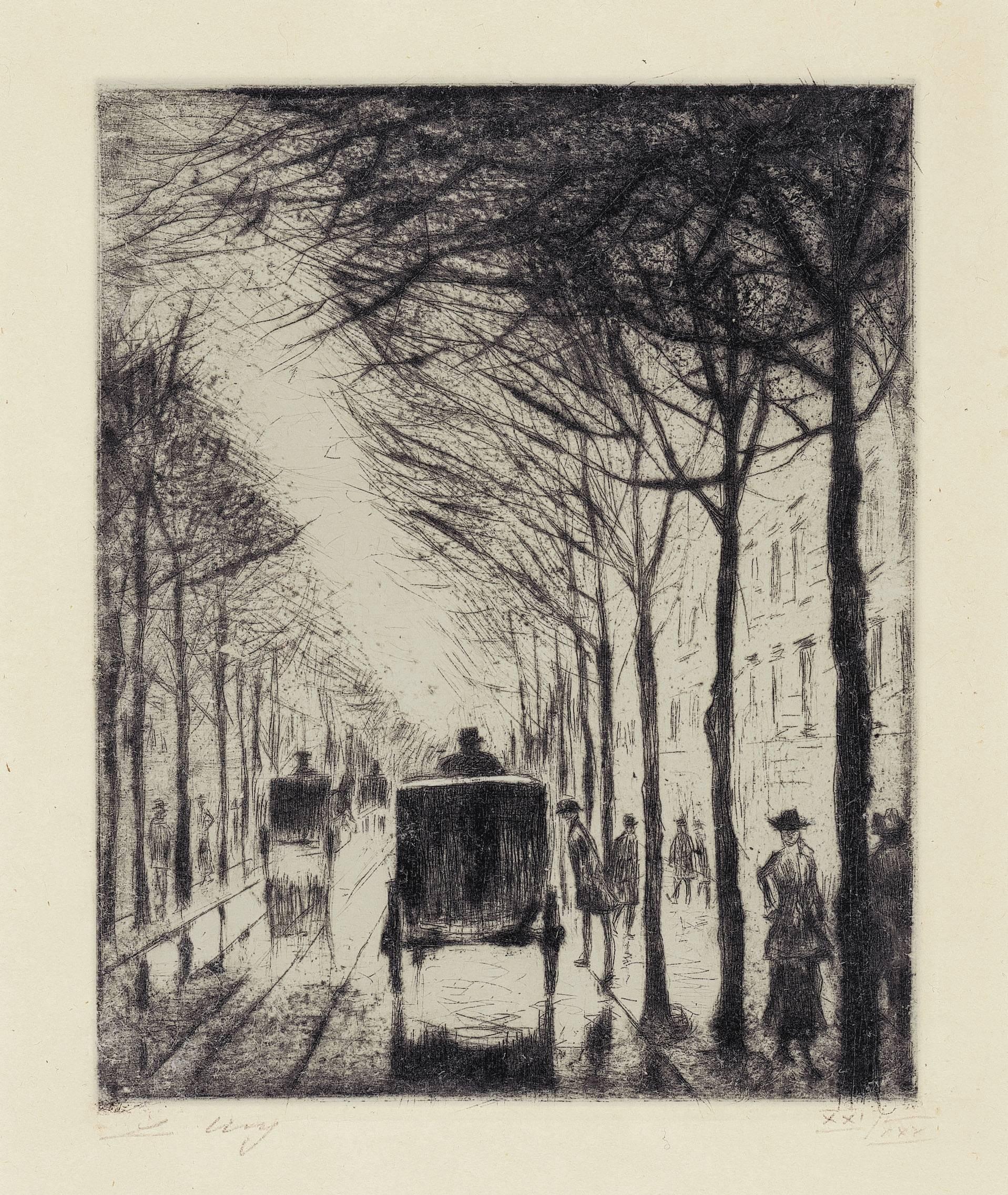 »Straßenbild Klein Bellevuestraße« - Print by Lesser Ury
