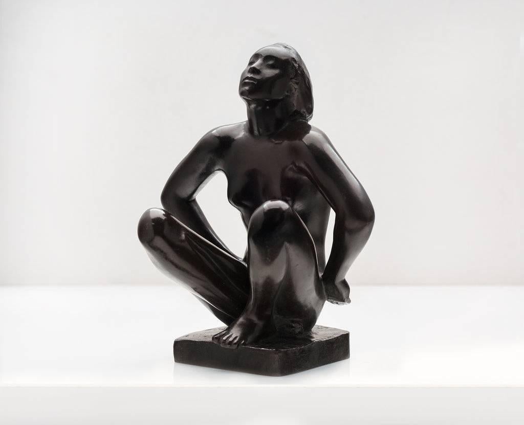 Georg Kolbe Nude Sculpture - »Kauernde«