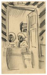 »Café-Szene in Tunesien«