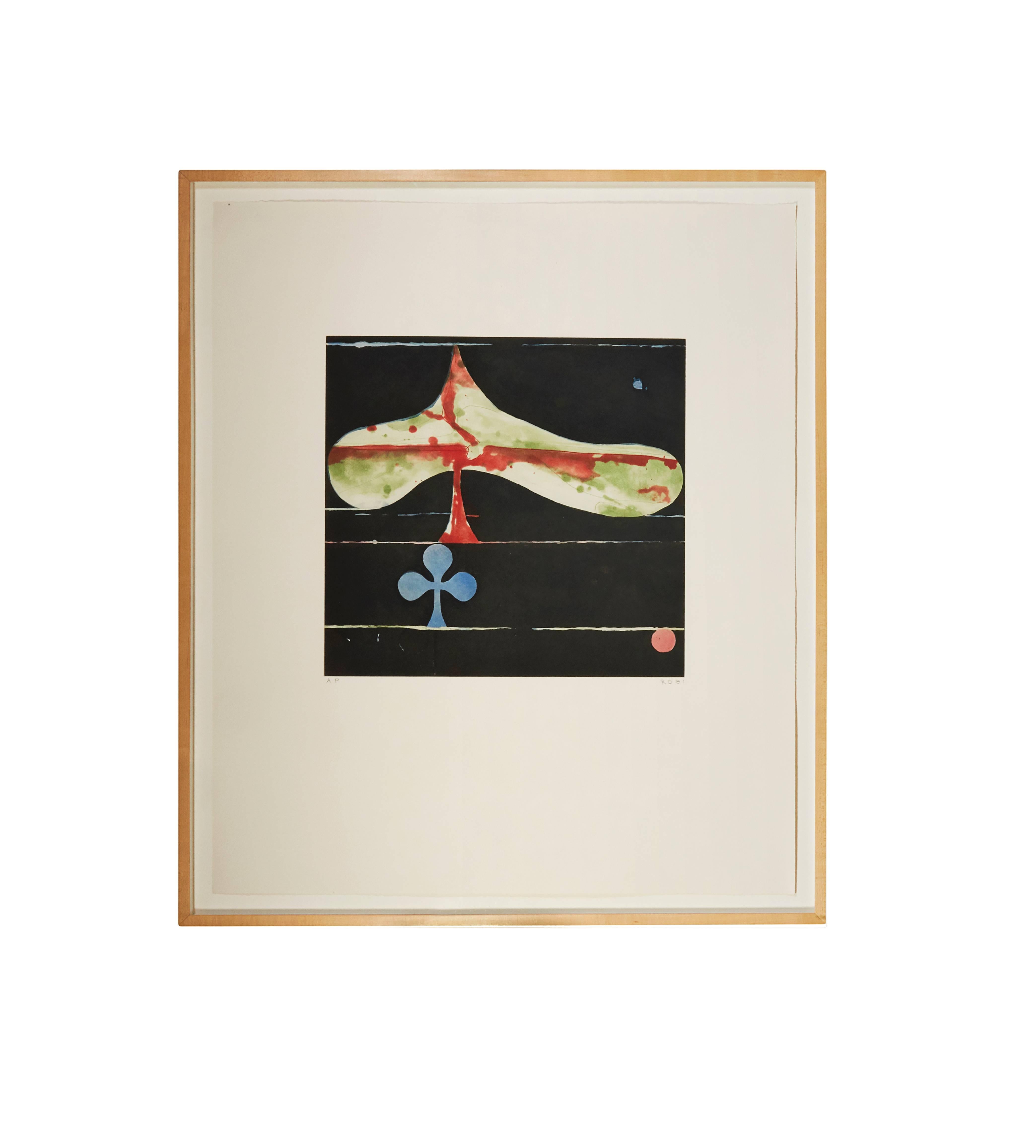 Richard Diebenkorn Abstract Print - Spreading Spade