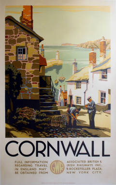 St Ives, Cornwall - Original Vintage GWR (Great Western Railways) Poster