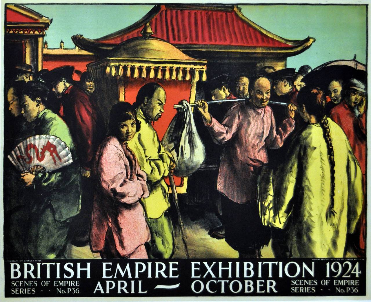 Spencer Pryse Print - Original Vintage Advertising Poster for the British Empire Exhibition 1924
