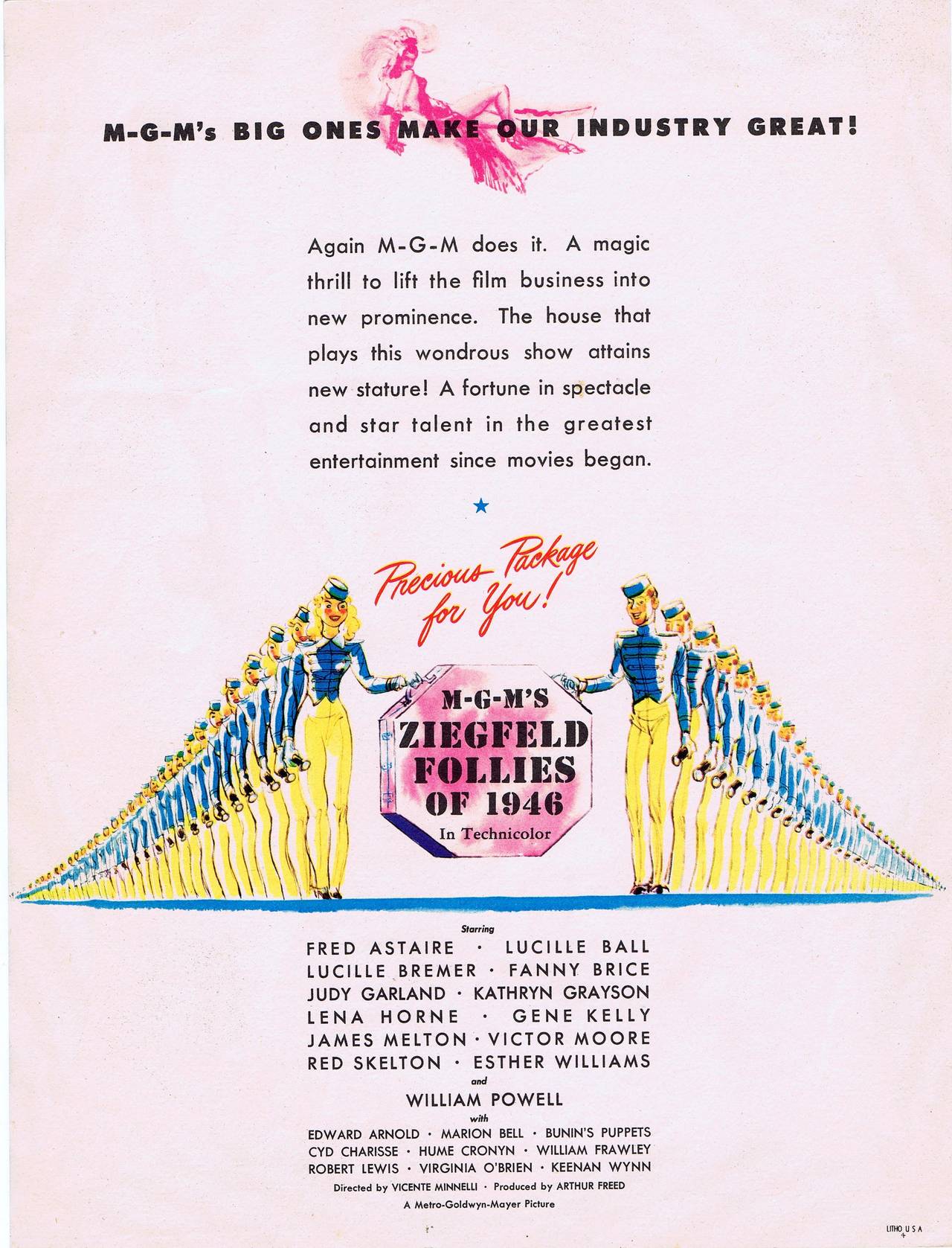 Ziegfeld Follies: Set Of Four Original 'Petty Girls' Pin Up Movie Trade Cards 1