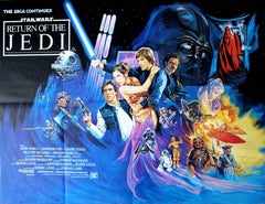 Original Vintage 1983 Movie Poster - Star Wars Episode VI The Return Of The Jedi