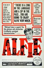 Original Vintage Alfie Film Poster For The Classic Movie Starring Michael Caine