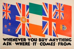 Grande affiche de marketing Empire vintage originale - Whenever You Buy Anything (Quand vous achetez quelque chose, achetez tout)