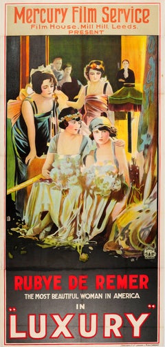 Large Original Vintage Movie Poster For The Film Luxury Starring Rubye De Remer