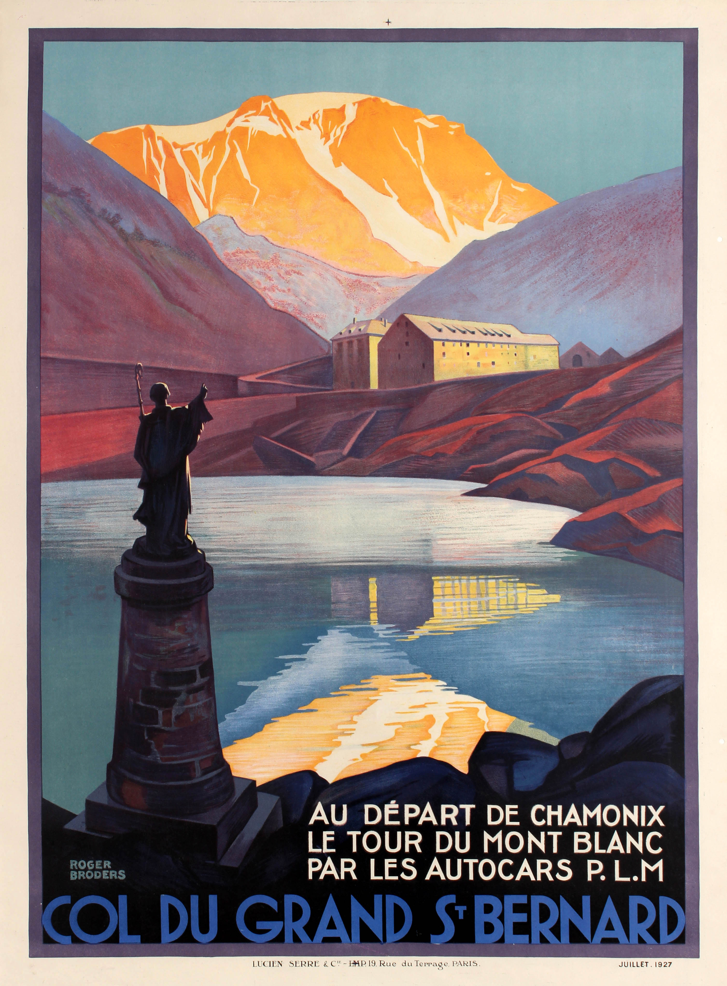 Roger Broders - Original Vintage Art Deco Travel Poster By Broders For