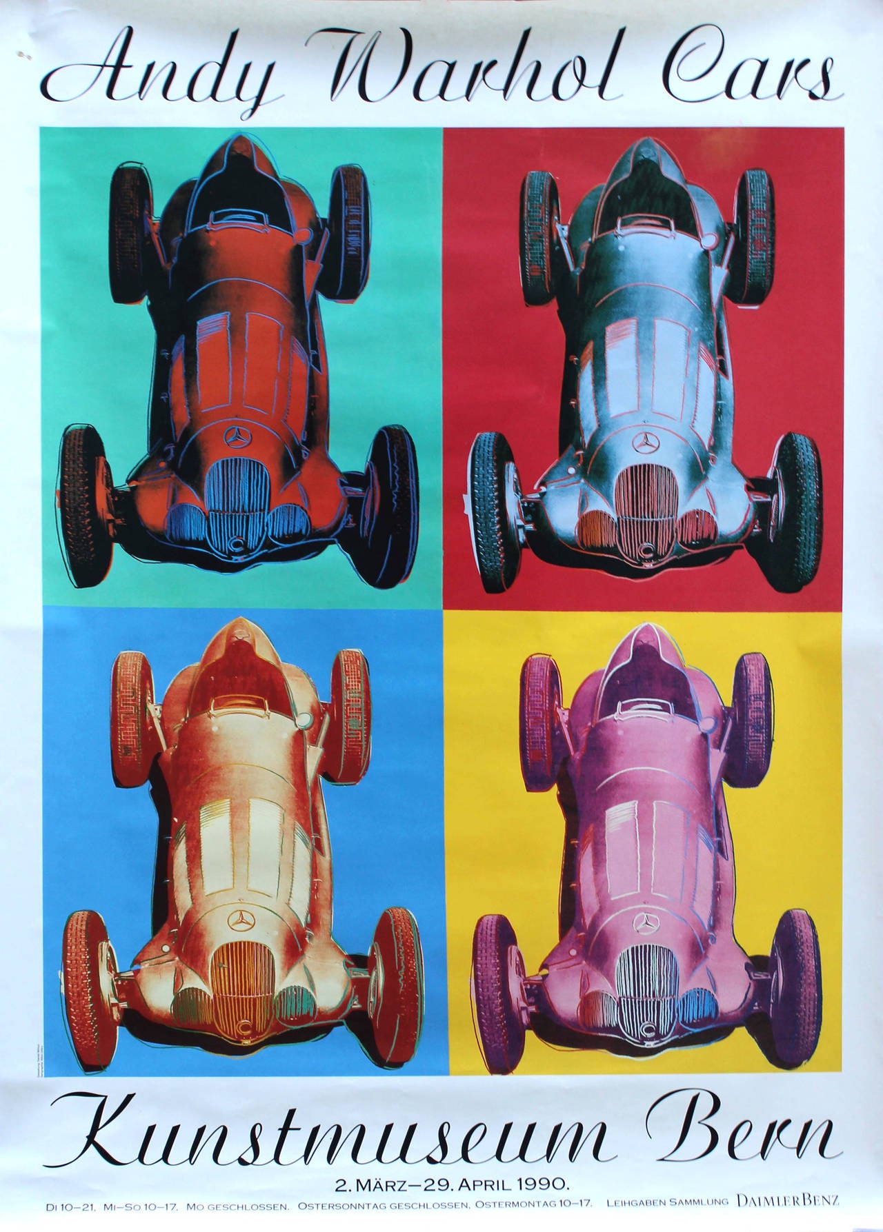 andy warhol cars poster