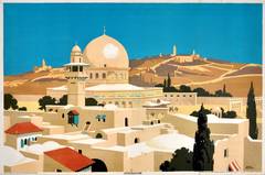 Original 1920s Empire Marketing Board Poster - Jerusalem - By Frank Newbould