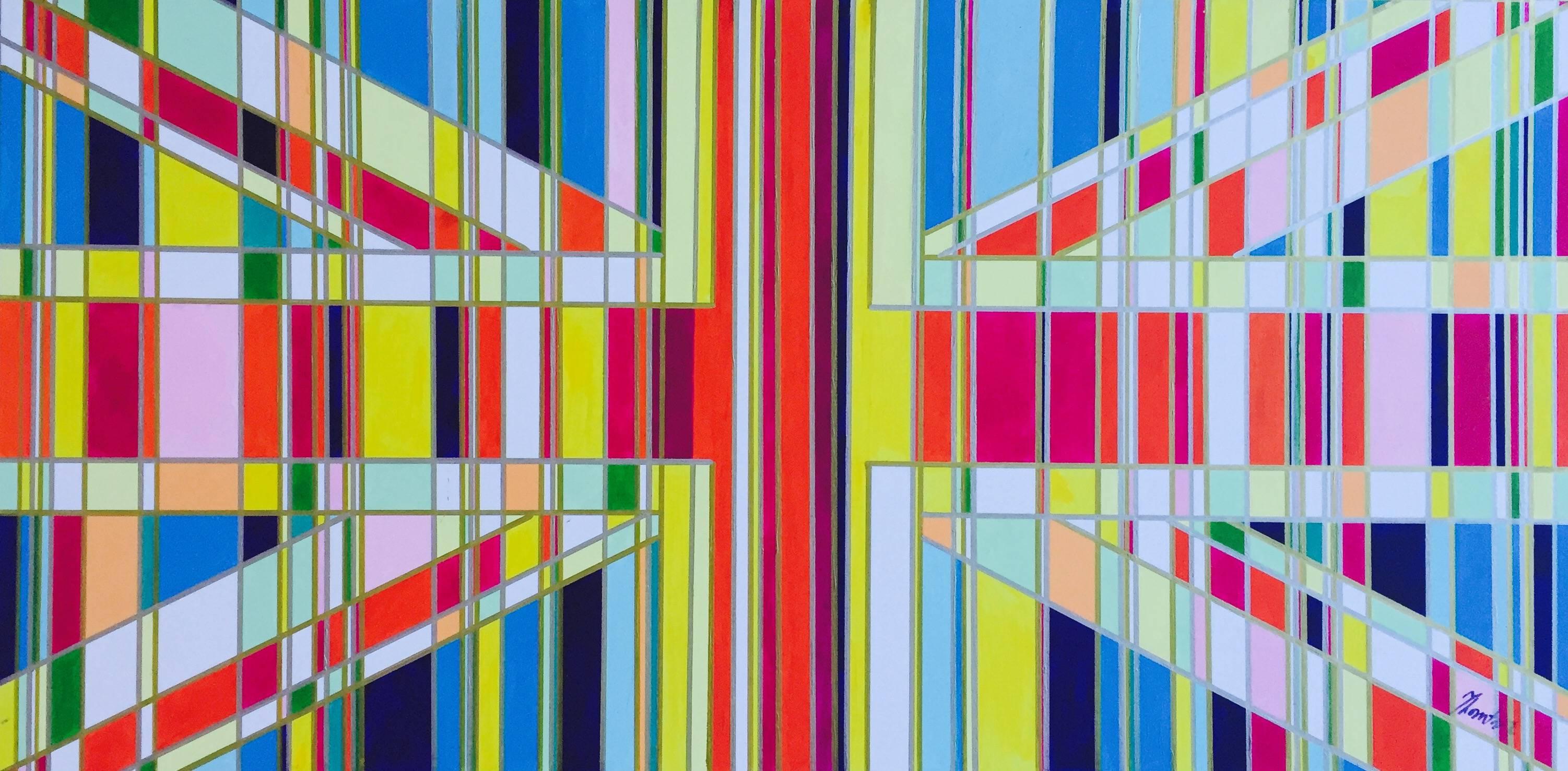 Consumer Society, Acrylic Paint on Card, Mixed Media, Flag Series, Union Jack,  - Art by Tracey Thornton