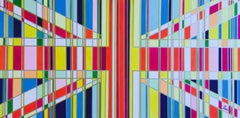 Consumer Society, Acrylic Paint on Card, Mixed Media, Flag Series, Union Jack, 