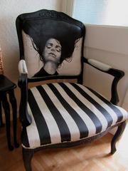 Used Upcycled Boudoir Chair