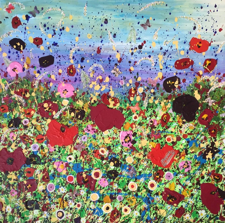 tracey thornton putting on a show acrylic paint on canvas