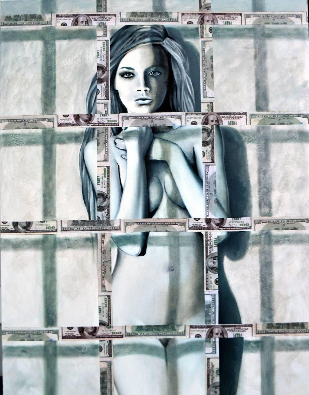 Oksana Tanasiv Figurative Painting - Jailed