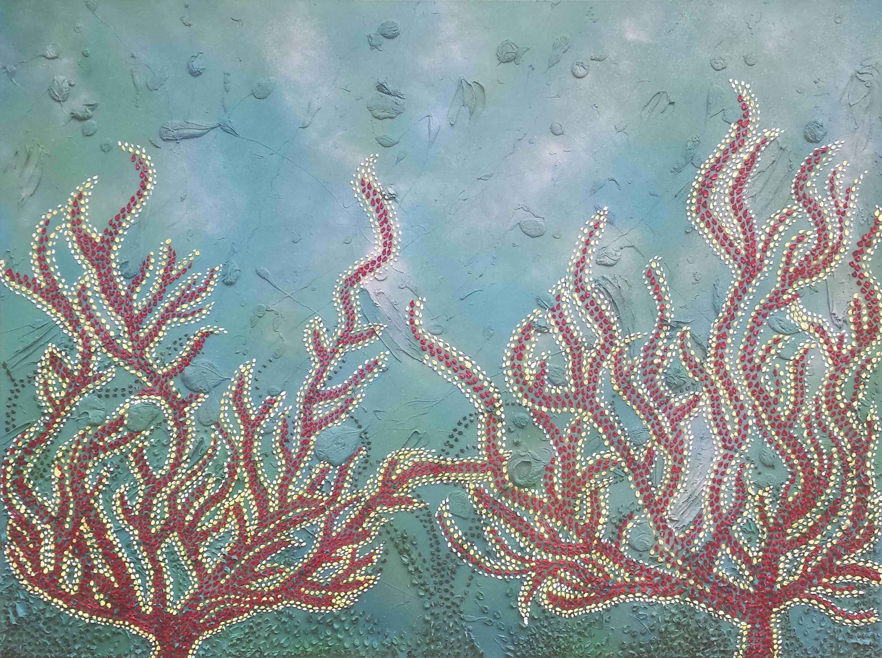 Alexandra Romano Abstract Painting - Under the Sea