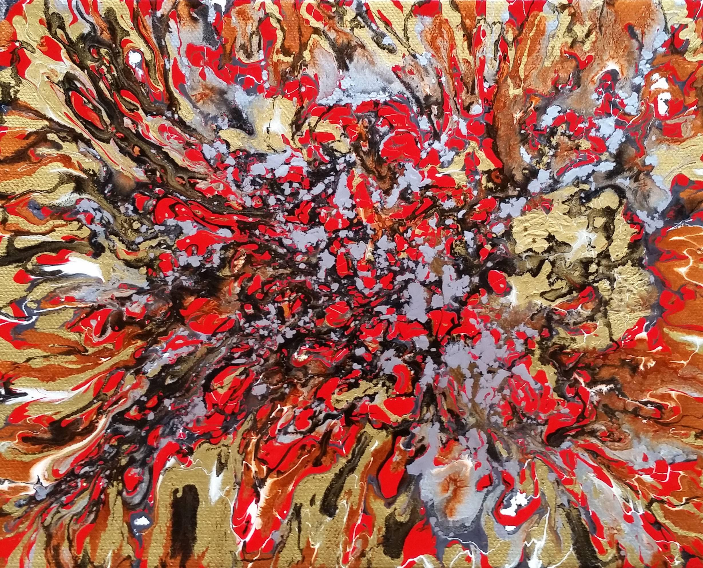 Red River - Abstract Mixed Media Art by Alexandra Romano