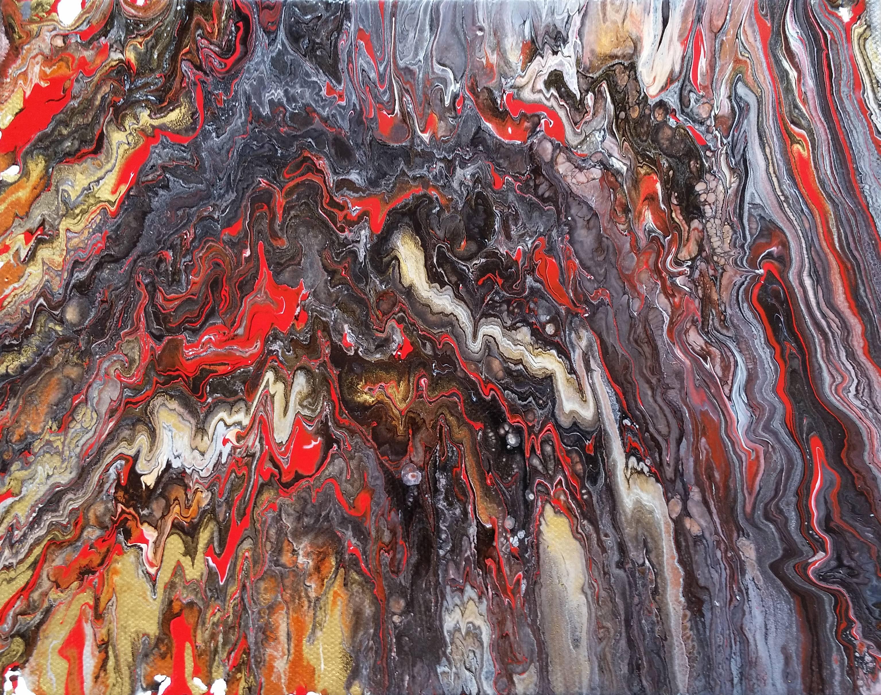 Alexandra Romano Abstract Painting - Hell Cave