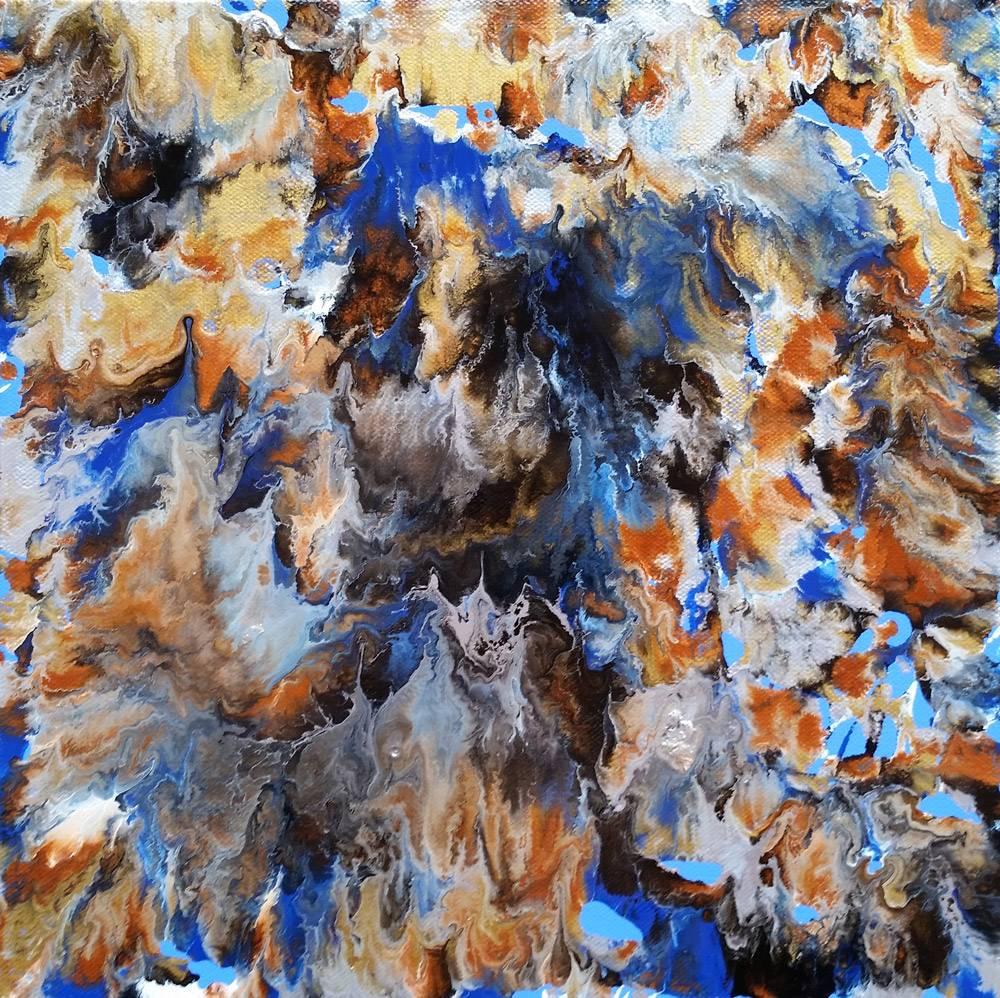 Alexandra Romano Abstract Painting - Fluid Waves