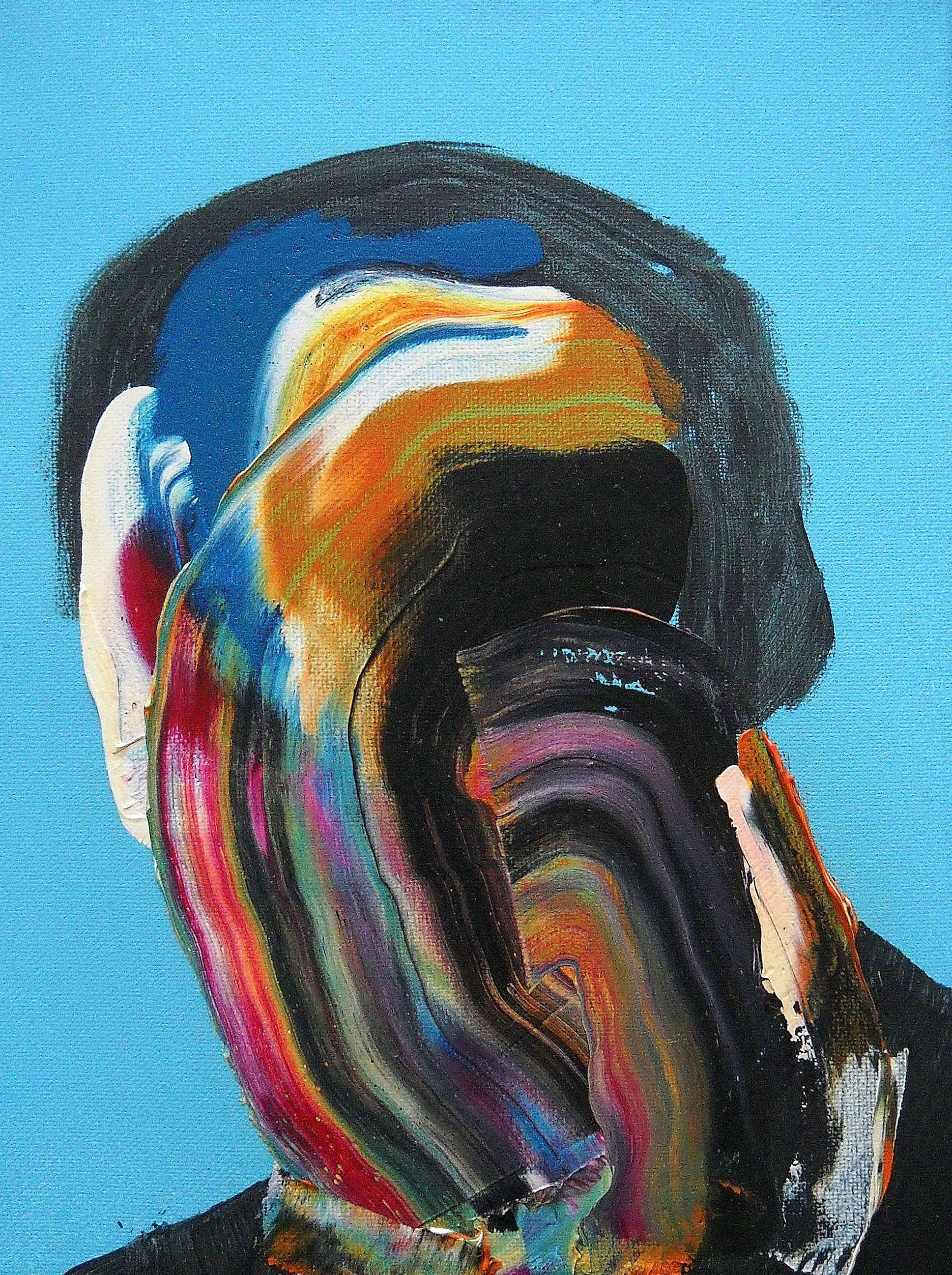 Eric Haacht Portrait Painting -  'Study' ( moving between)