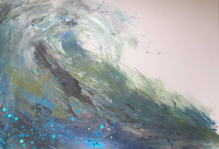 Claire Westwood Wave Original Paper Acrylic Paint Paper