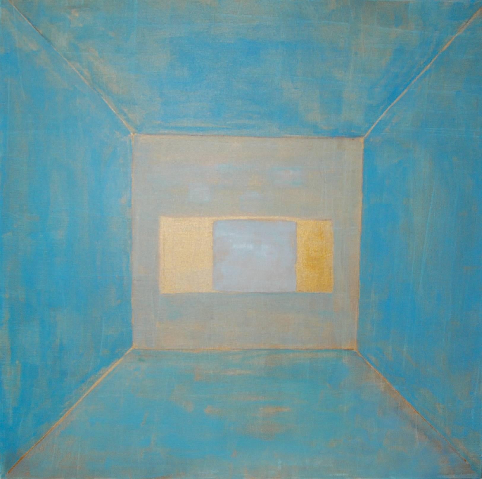 Johana Riegrová Abstract Painting - Secret Window B