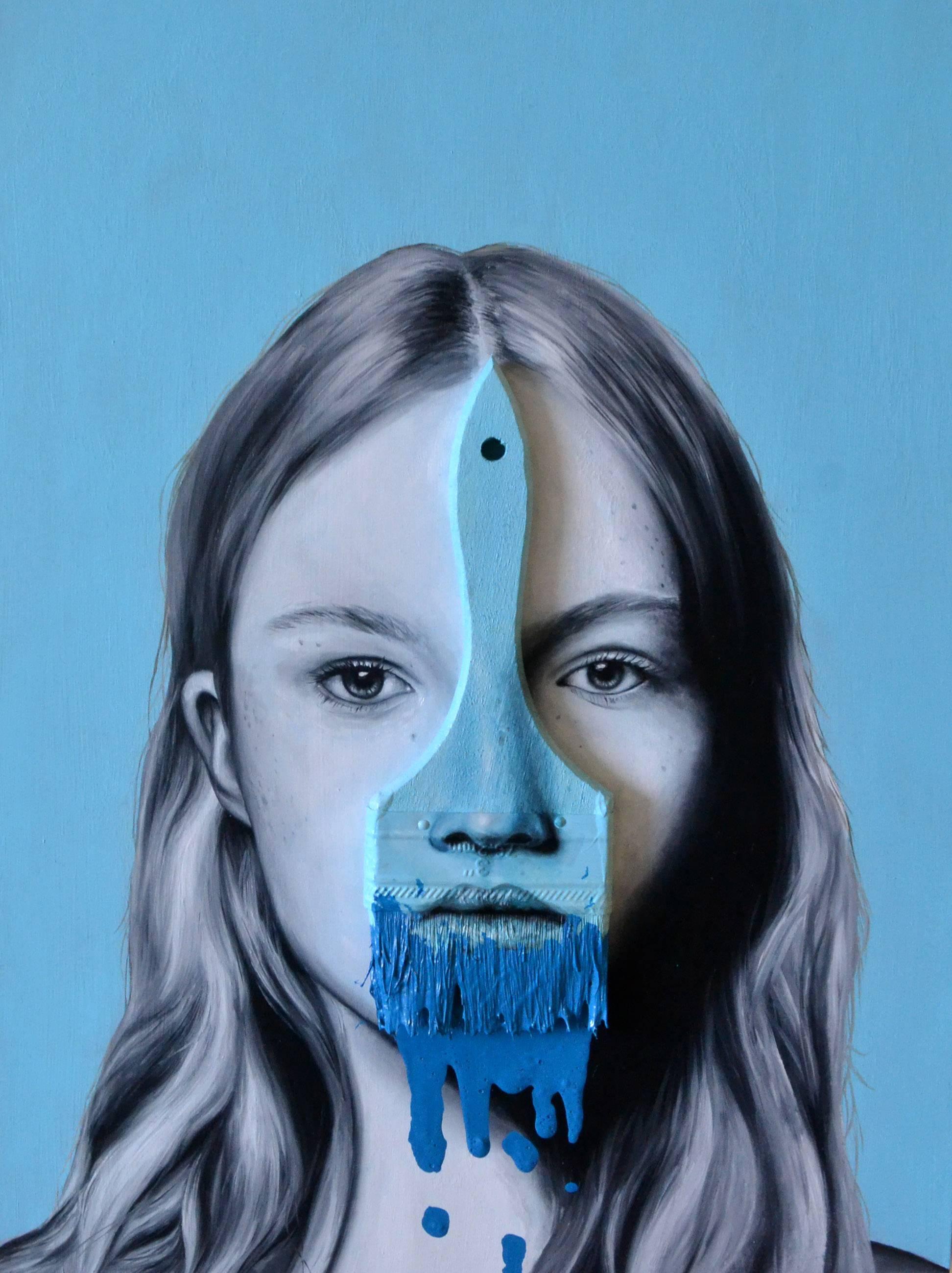 Blaine Blue - Painting by Alex Achaval