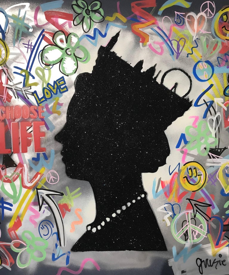 grAzie - Graffiti Queen, Mixed Media For Sale at 1stdibs