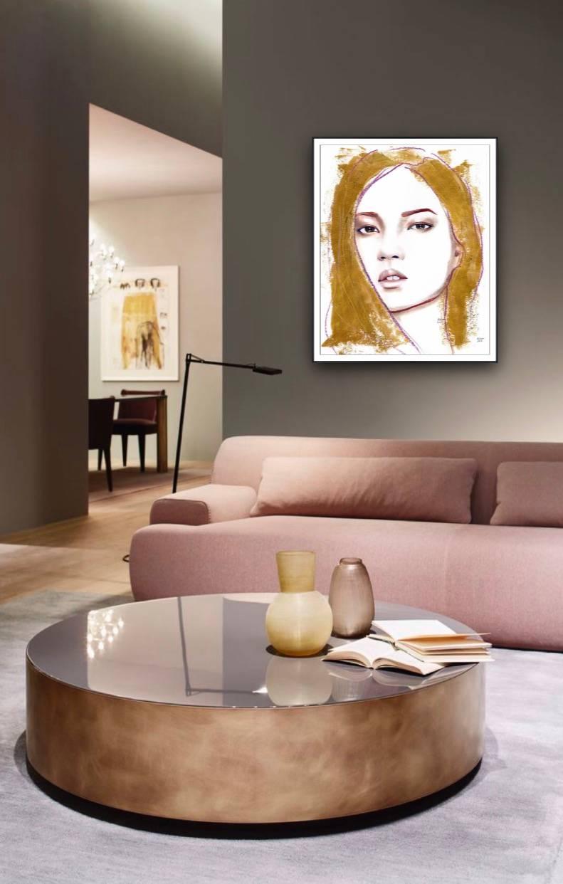 GOLD HAIR - Print by Hodaya Louis