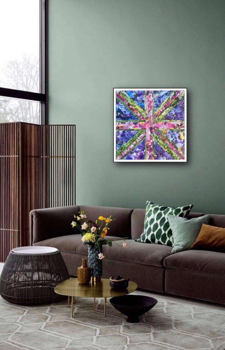 tracey thornton flower power collage canvas interiors craft