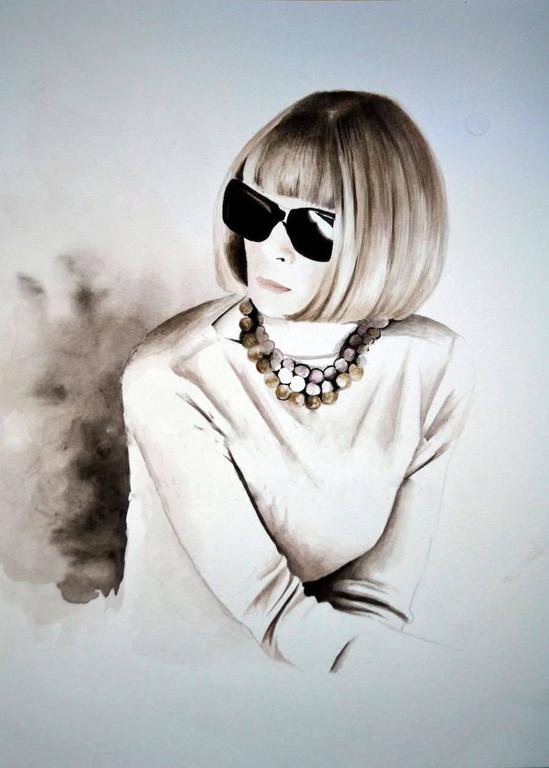 Oksana Tanasiv Figurative Art - Anna Wintour